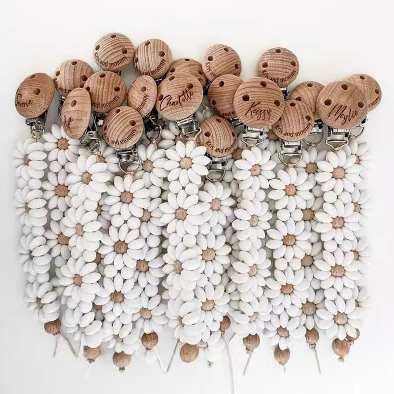 Baby Products Gift - Özel İsimli Ahşap Kişiselleştirilmiş Bebek Emzik
