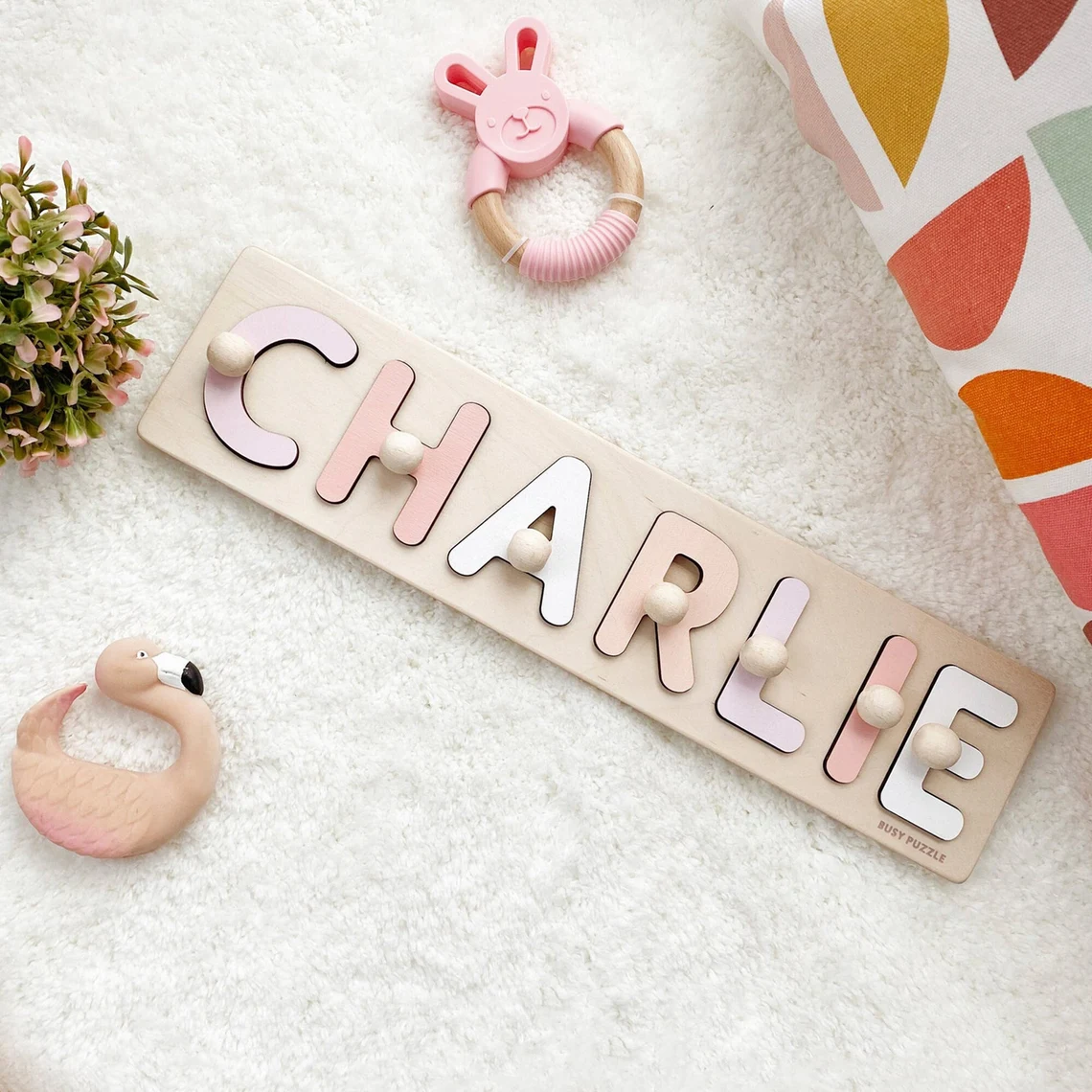 Baby Products Gift - Mandallı Kişiye Özel İsim Yapboz |